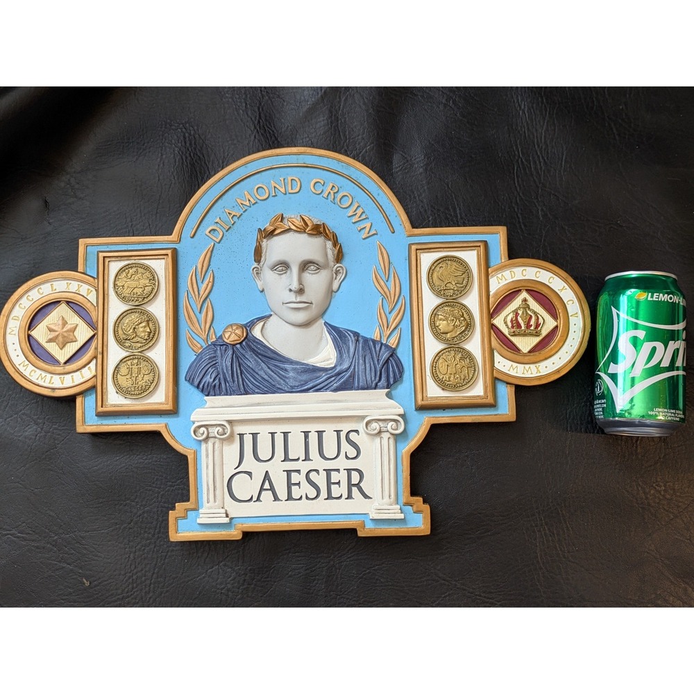 Diamond Crown Julius Caesar Cigar Wall Plaque Display Sign Tobacciana 19 In Wide